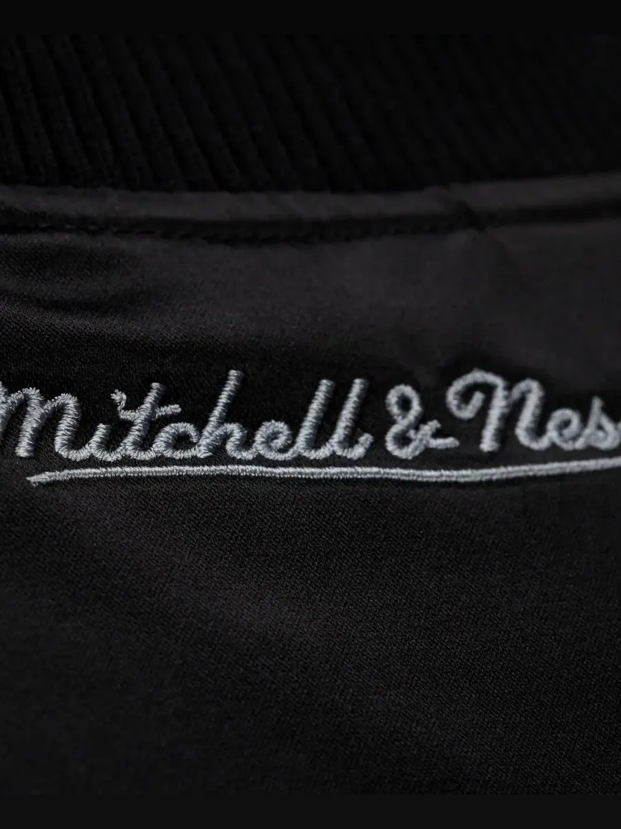 Куртка-бомбер из сатина Mitchell & Ness — изображение 3 из 5, черный