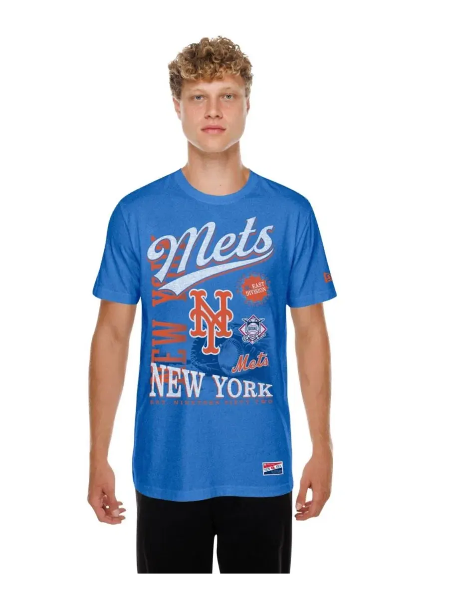 Футболка оверсайз с винтажным принтом New York Mets New Era