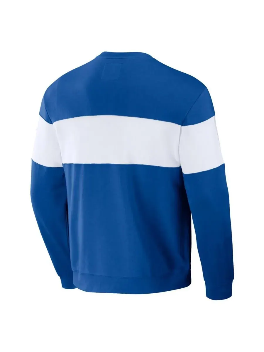 Мужская толстовка Darius Rucker Collection by Royal Los Angeles Dodgers Stripe Pullover Sweatshirt — изображение 2 из 3