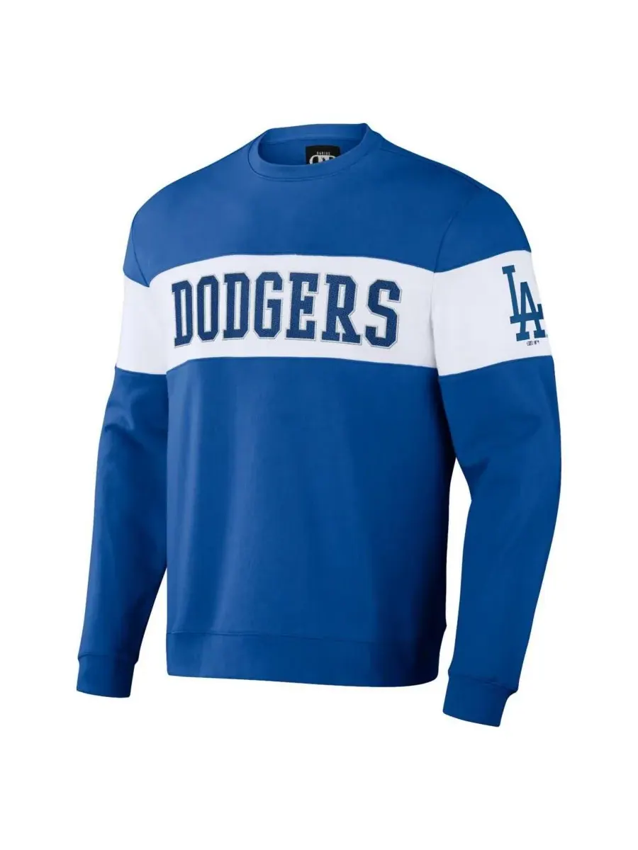 Мужская толстовка Darius Rucker Collection by Royal Los Angeles Dodgers Stripe Pullover Sweatshirt — изображение 3 из 3