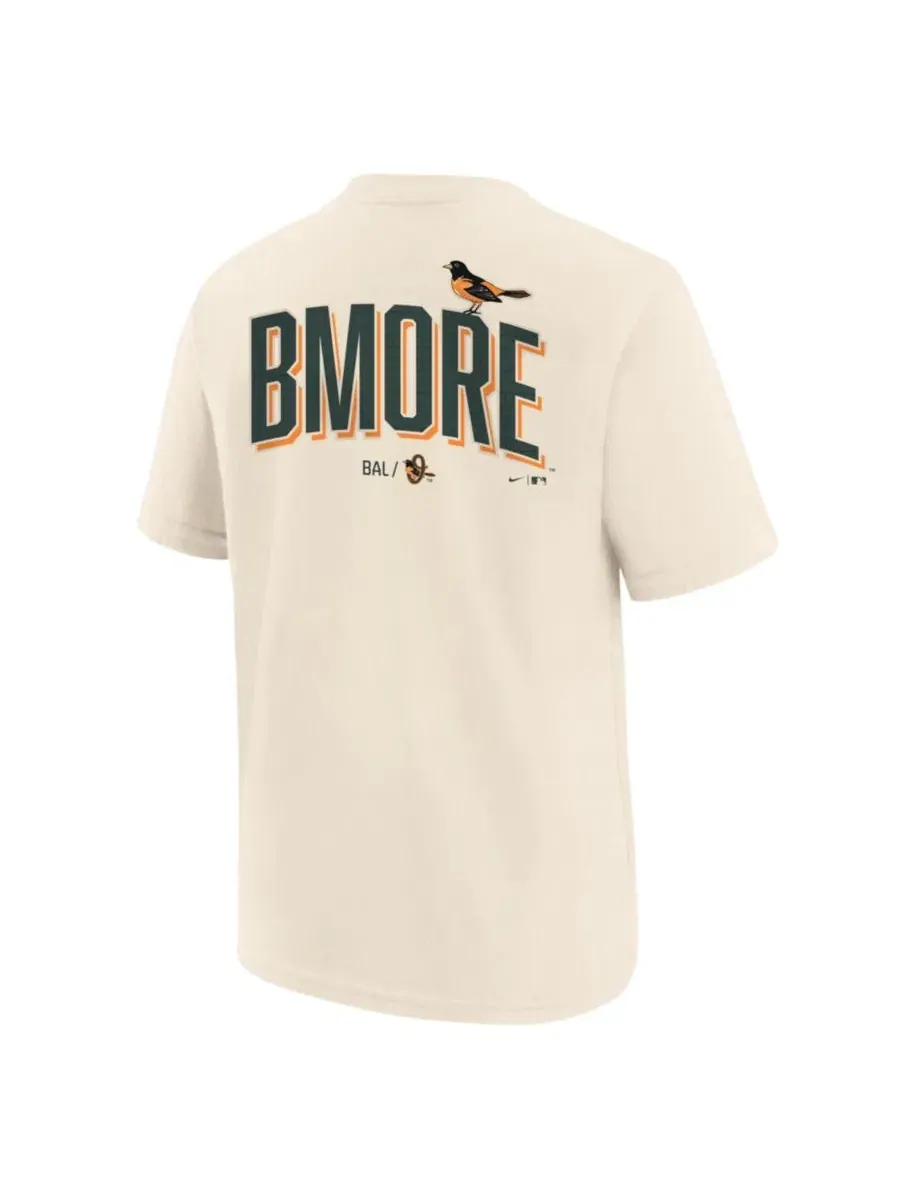 Футболка с принтом Baltimore Orioles 2026 City Connect Nike — изображение 2 из 3, бежевый