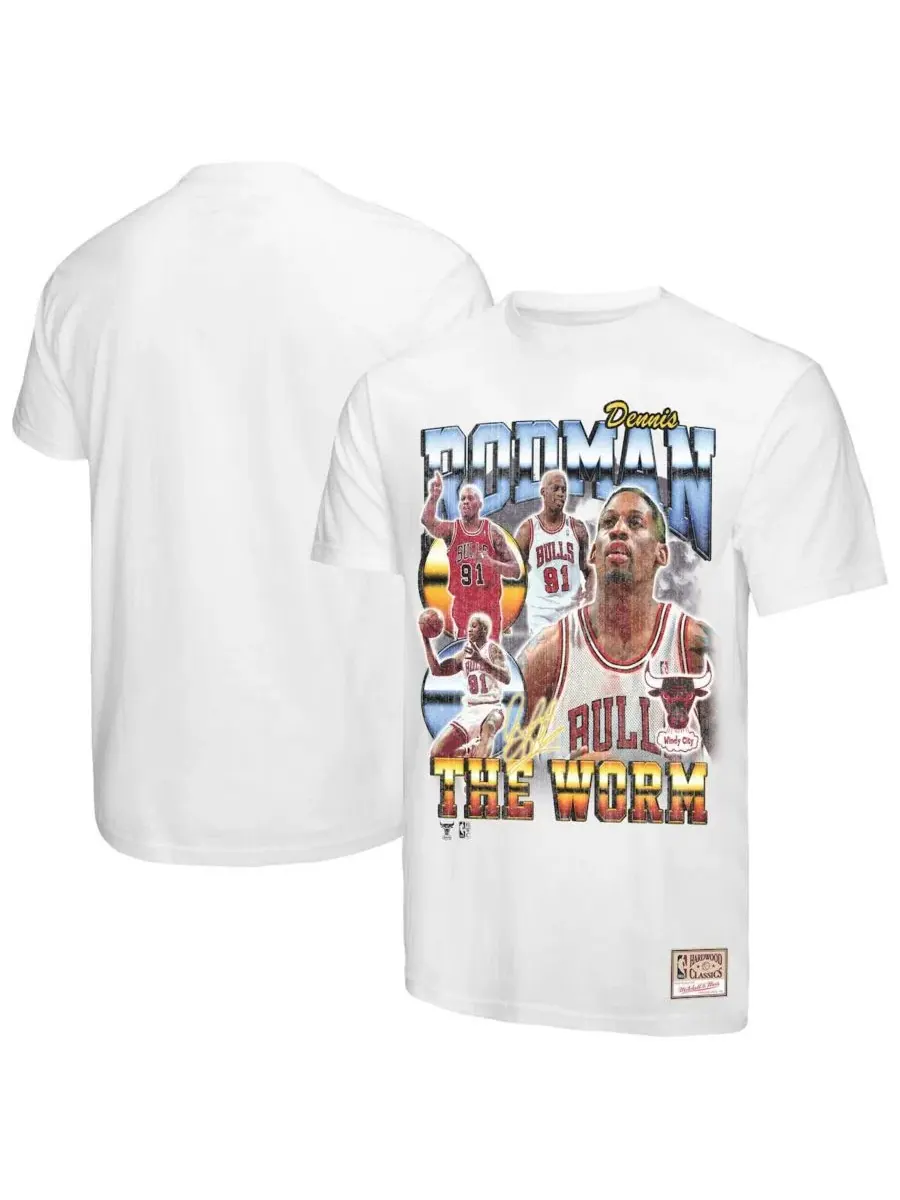 Футболка с принтом Mitchell & Ness Dennis Rodman
