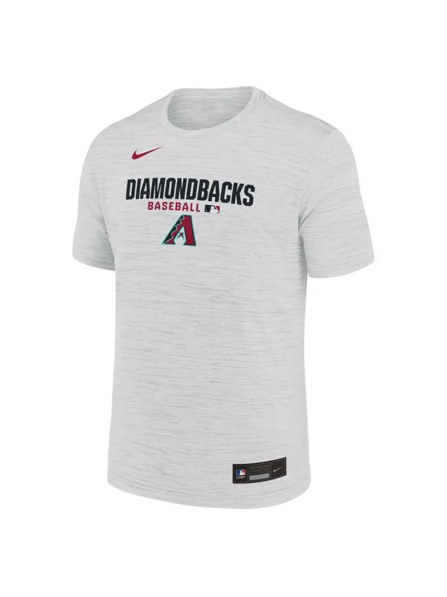 Nike Мужская белая футболка Arizona Diamondbacks из коллекции Authentic Velocity Dri-FIT