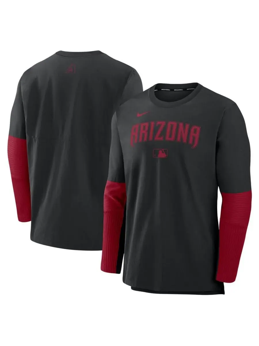 Nike Мужская легкая футболка с длинным рукавом из коллекции Arizona Diamondbacks Authentic