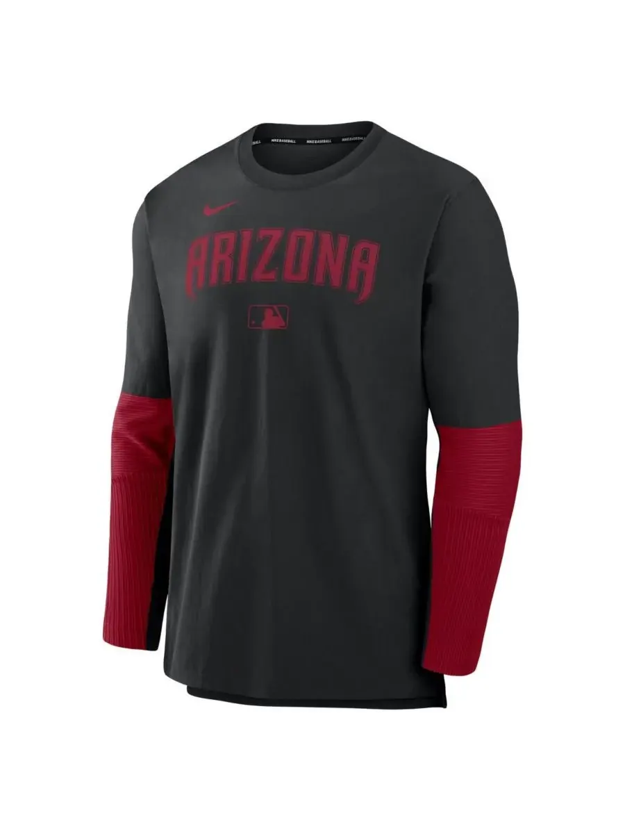 Nike Мужская легкая футболка с длинным рукавом из коллекции Arizona Diamondbacks Authentic — изображение 2 из 3