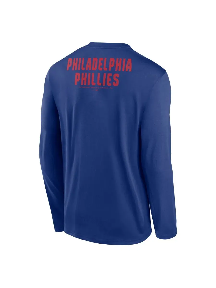 Футболка с длинным рукавом Nike Philadelphia Phillies 2-Hit Legend Dri-FIT — изображение 3 из 5, королевский