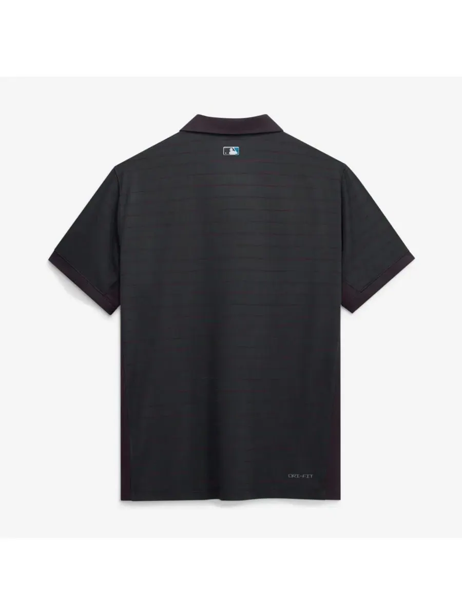 Поло Dri-FIT с полосками Miami Marlins Nike — изображение 2 из 2, черный