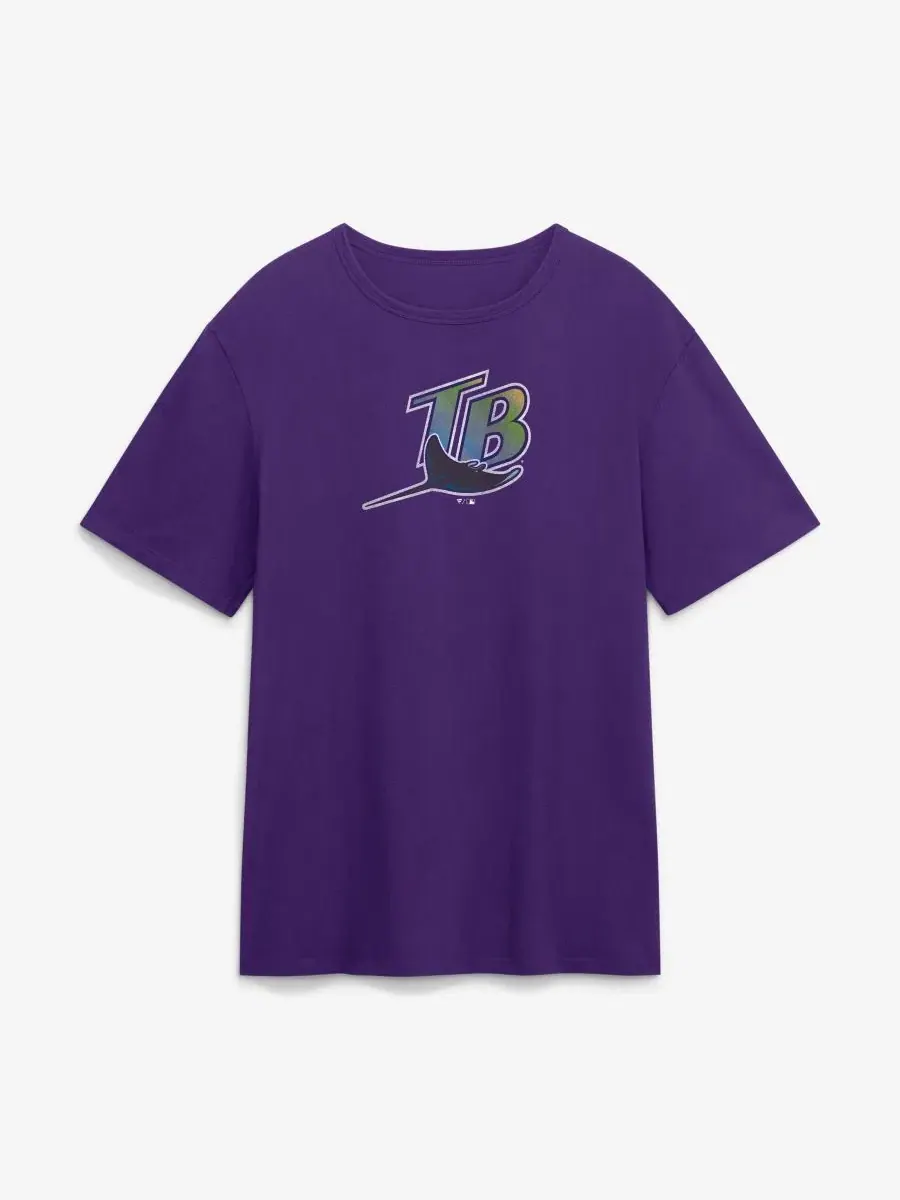 Футболка с винтажным принтом Tampa Bay Rays Fanatics