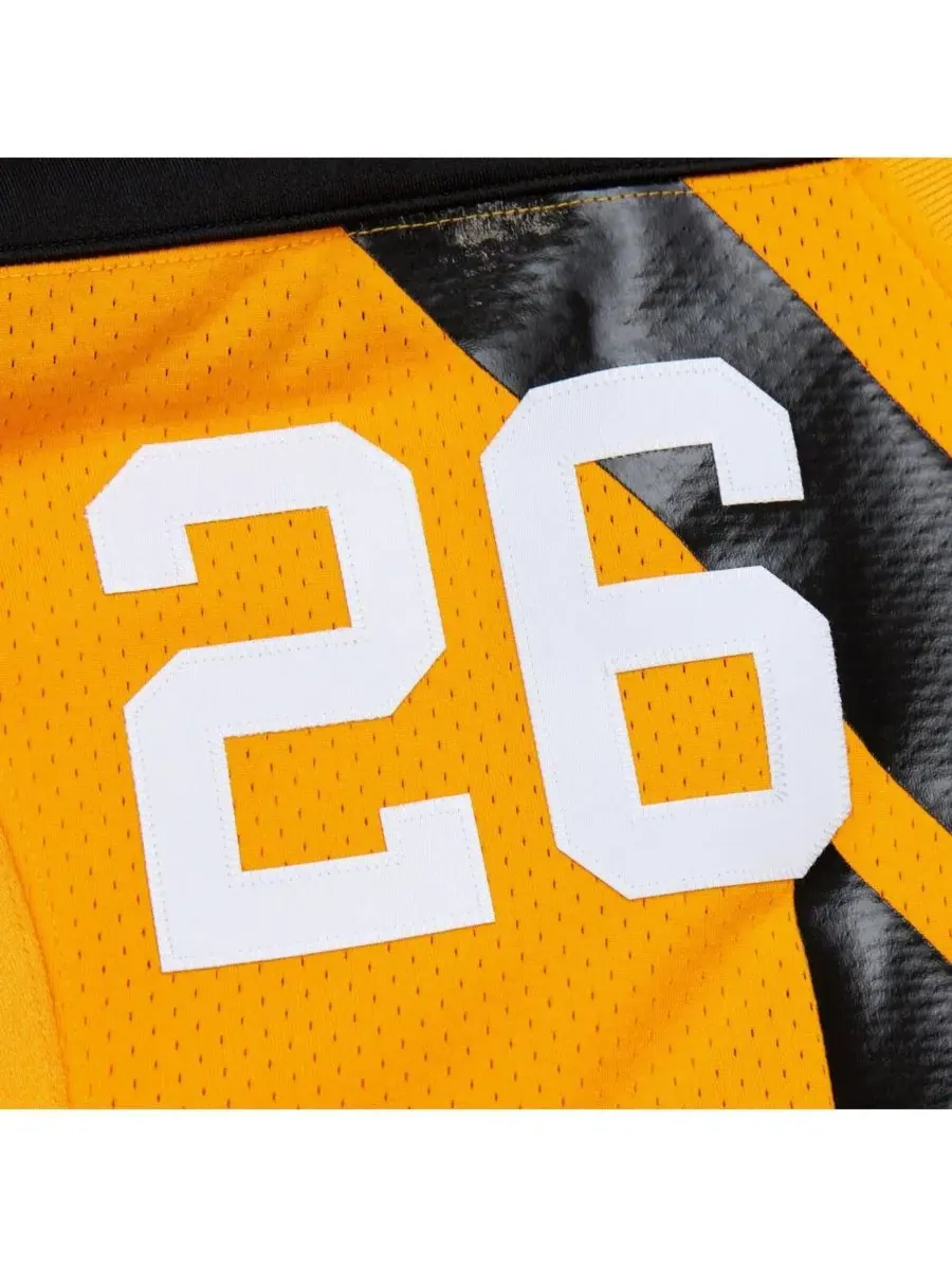 Мужская золотая футболка Rod Woodson Pittsburgh Steelers 1994 года, аутентичная, в стиле ретро, с — изображение 2 из 5