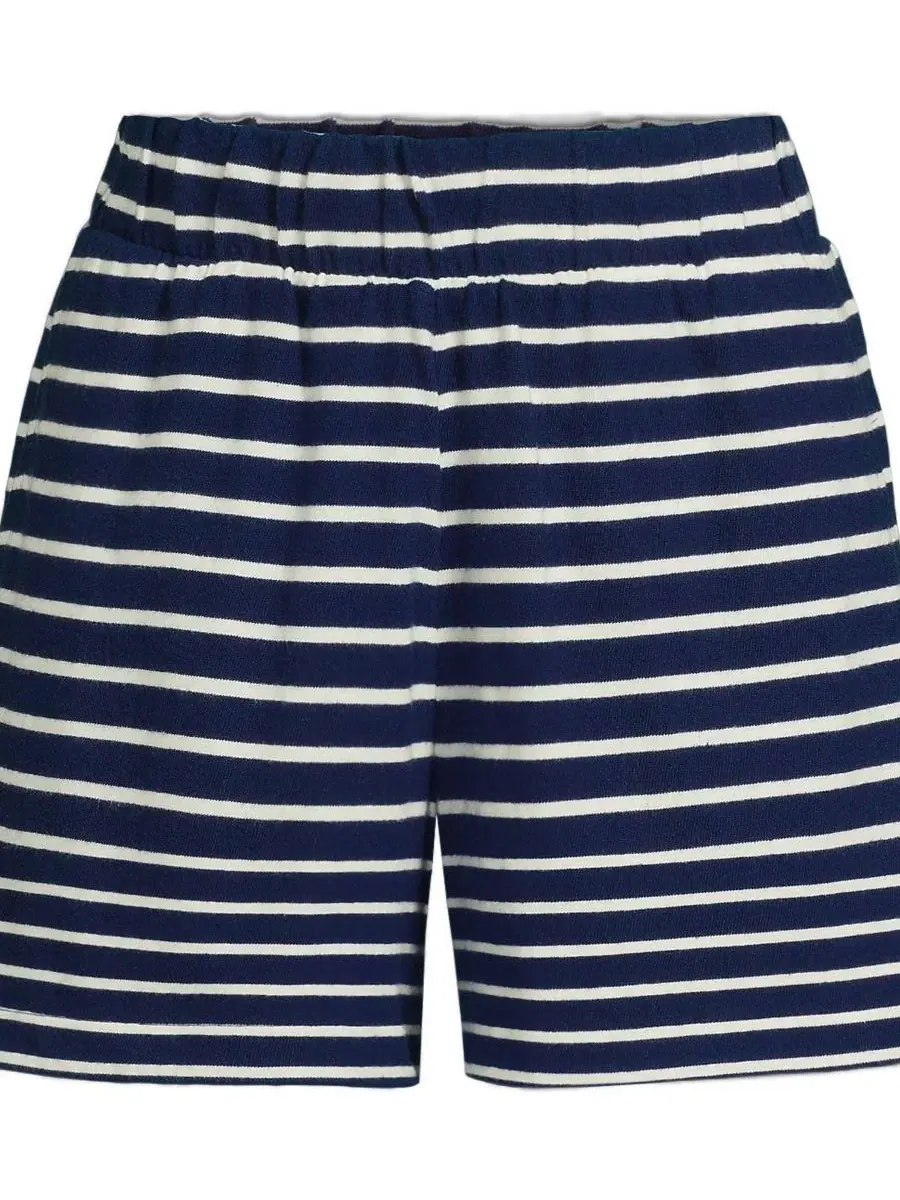 Шорты женские Mariner Pull On 5" Lands' End, Deep Sea Breton Stripe — изображение 3 из 4