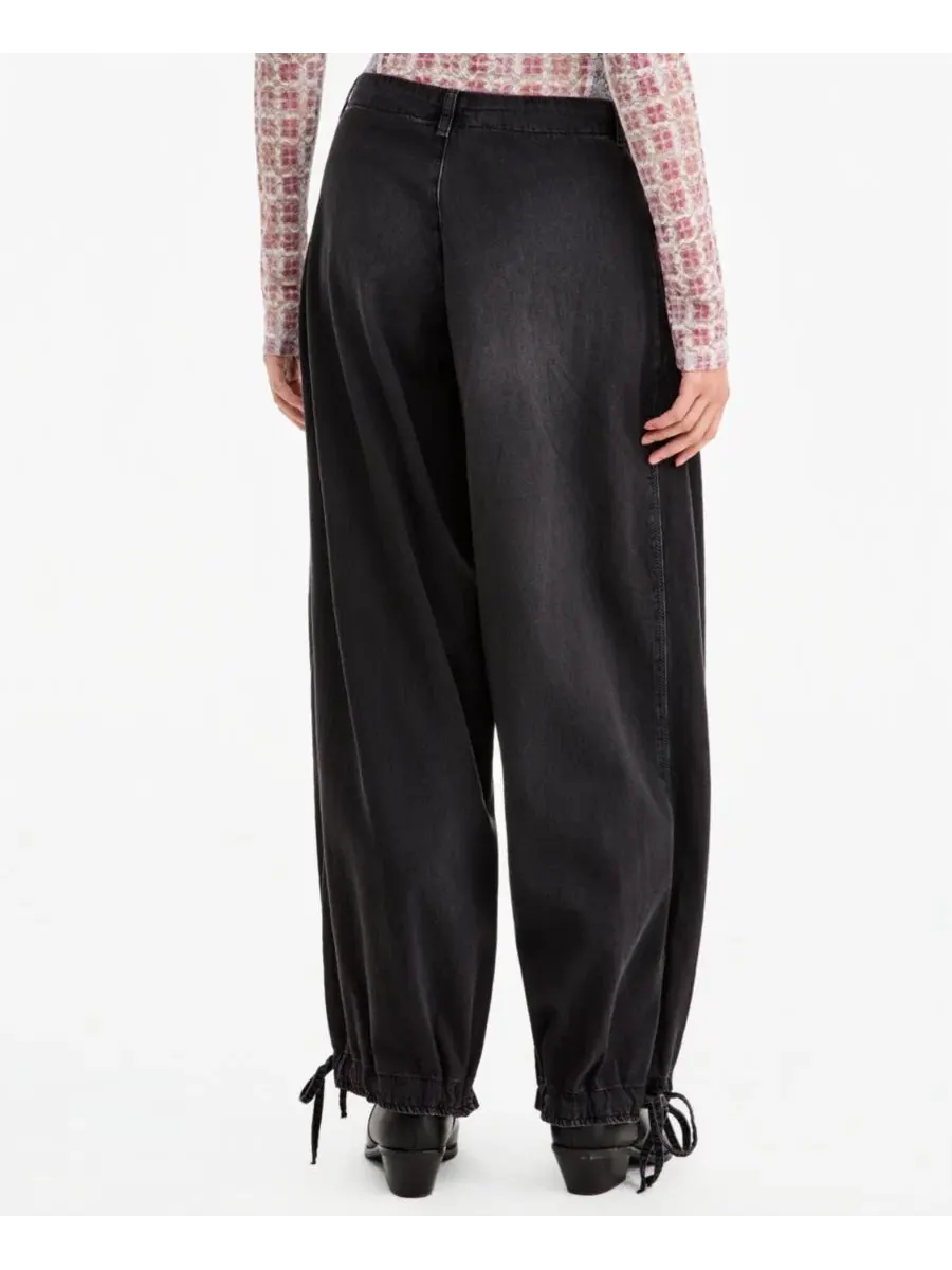 Широкие джинсы с завязками на щиколотках Lotus Free People, Smoke Show — изображение 4 из 8
