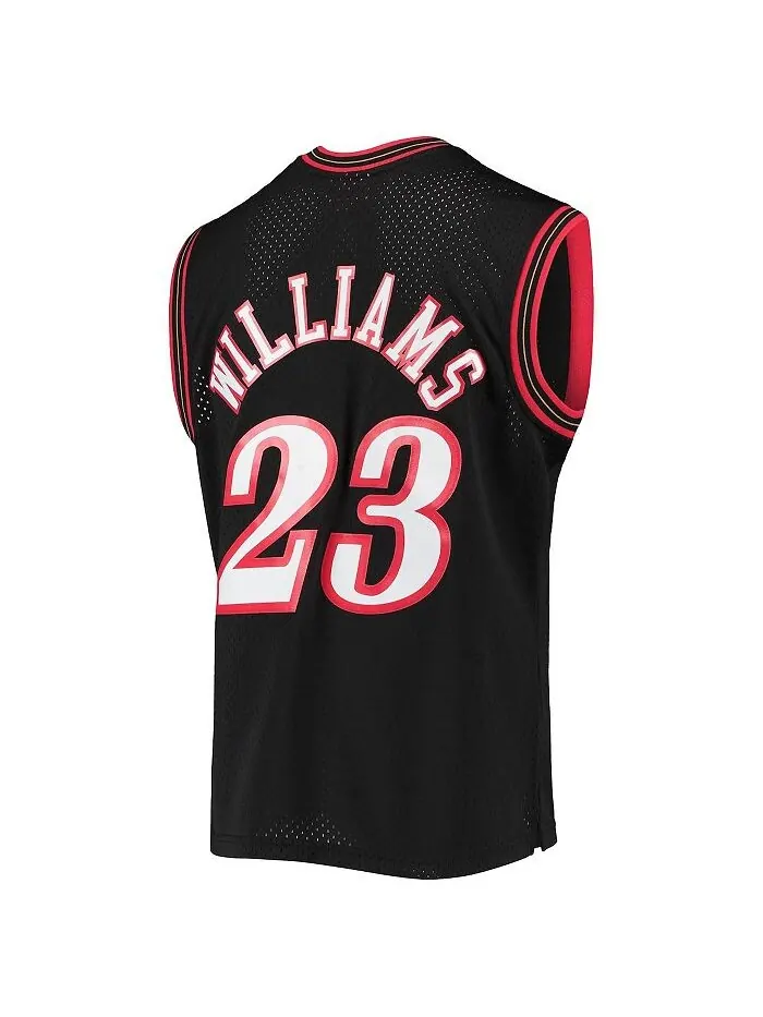 Мужская черная майка Lou Williams Philadelphia 76ers 2005-06 Hardwood Classics Swingman Mitchell & — изображение 2 из 3