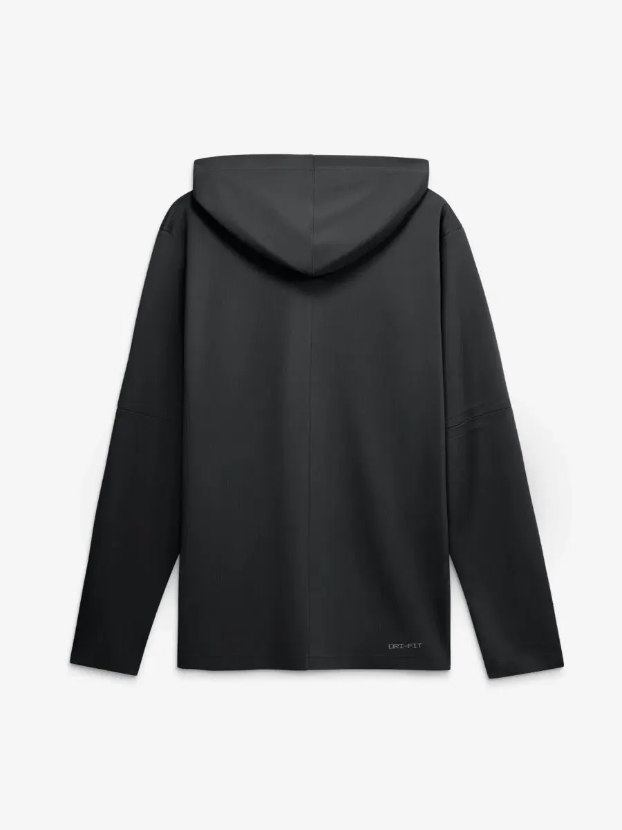 Футболка Nike с длинным рукавом, капюшоном и съемными рукавами — изображение 2 из 2, черный