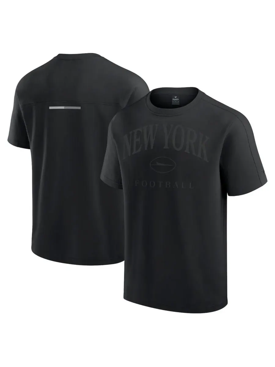 Футболка с принтом New York Jets Elements Flex Tri-Blend Fanatics — изображение 2 из 3, черный