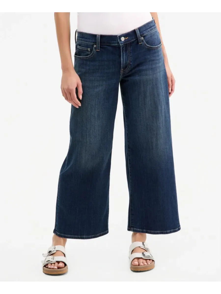 Джинсы женские с широкими штанинами и укороченной длиной, модель Sweet Mid-Rise Wide-Leg Ankle — изображение 2 из 4