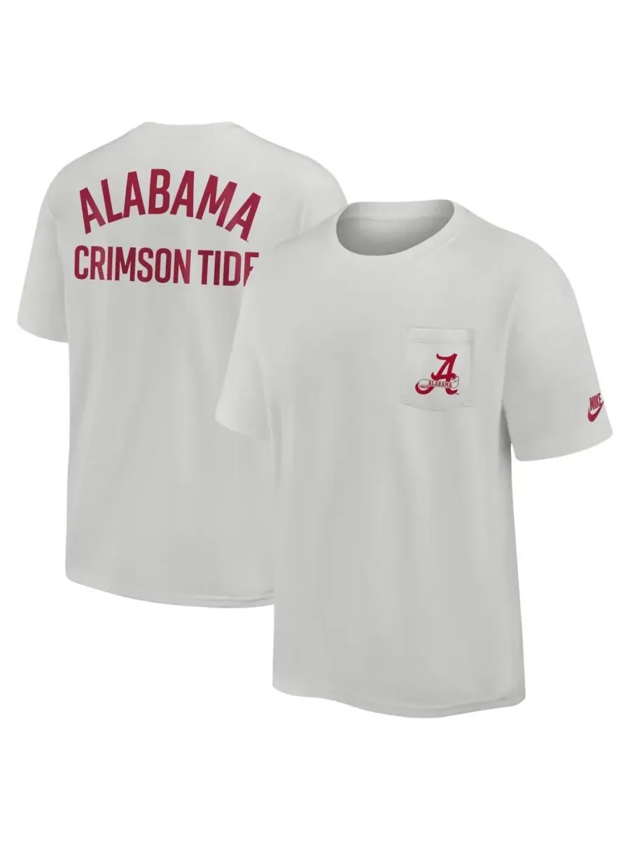 Nike Мужская серая футболка Alabama Crimson Tide Legacy 2-Hit Max90 с карманом