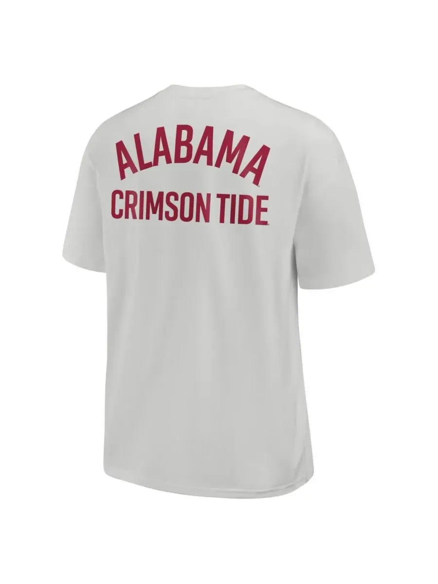 Nike Мужская серая футболка Alabama Crimson Tide Legacy 2-Hit Max90 с карманом — изображение 3 из 3, серый