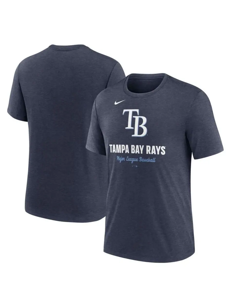 Nike Мужская футболка из смешанной ткани с логотипом Tampa Bay Rays