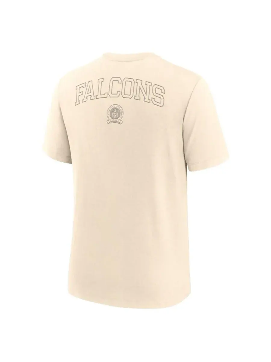 Nike Мужская кремовая футболка Atlanta Falcons Glory Tri-Blend — изображение 3 из 3, бежевый