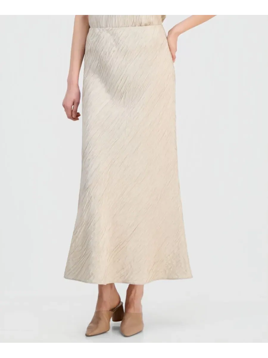 Женская шелковая фактурная юбка на резинке Eileen Fisher, Parus — изображение 4 из 4