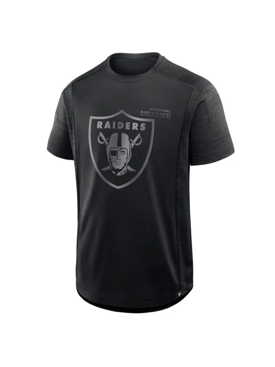 Fanatics Мужская черная футболка Las Vegas Raiders Deceptive Juke — изображение 2 из 3, черный