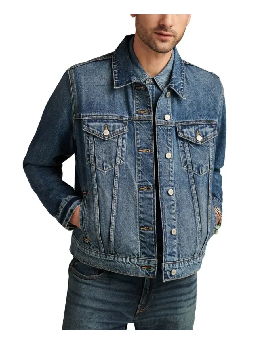 Мужская джинсовая куртка-тракер Lucky Brand, Altavista