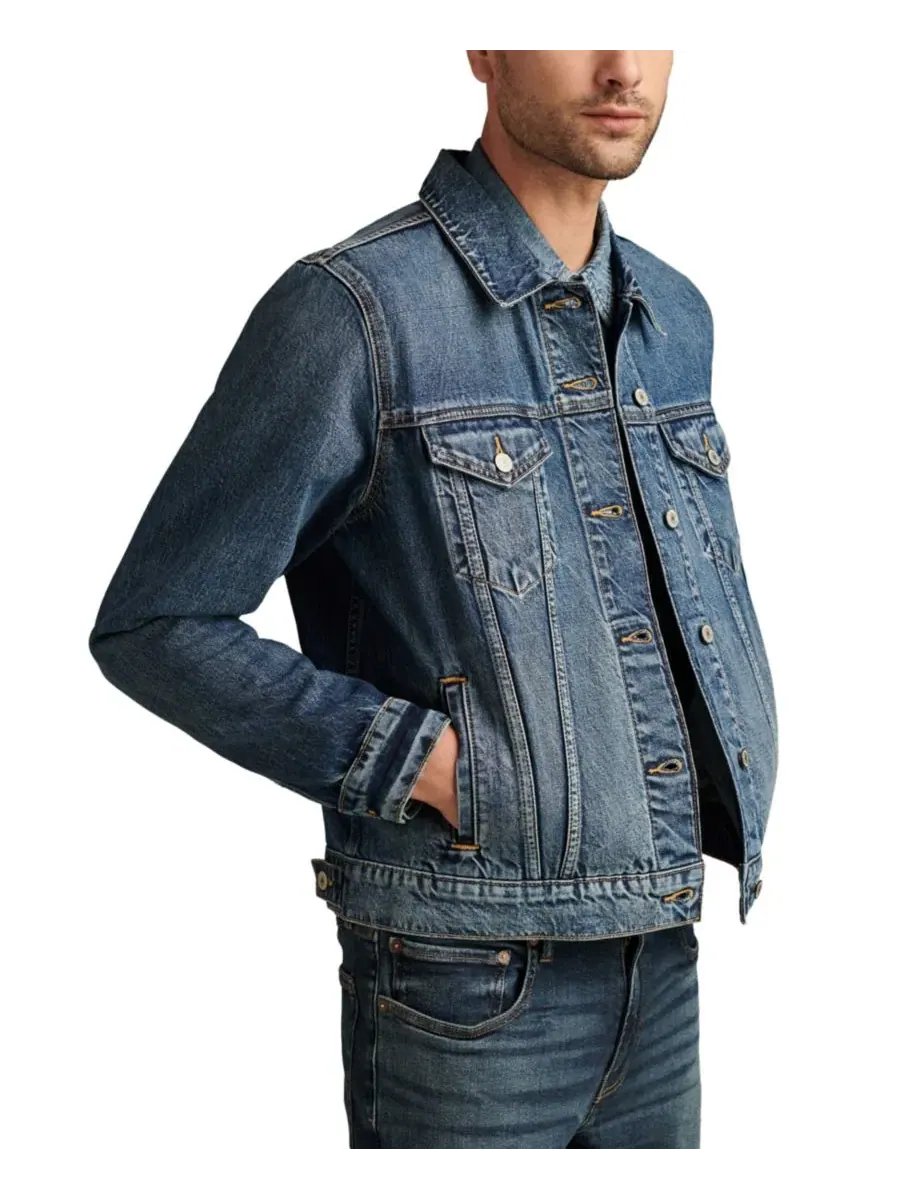 Мужская джинсовая куртка-тракер Lucky Brand, Altavista — изображение 3 из 3