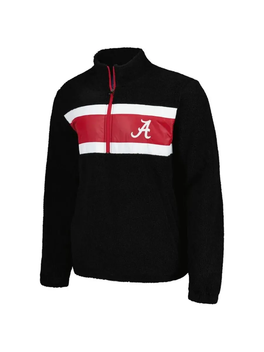 G-III Sports by Carl Banks Мужская черная толстовка Alabama Crimson Tide Pinch Runner с половинной — изображение 3 из 3