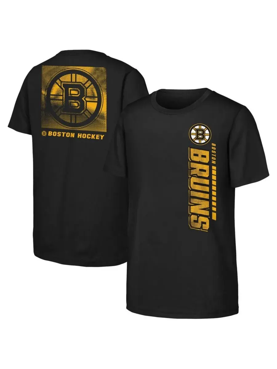 Outerstuff Футболка с символикой Boston Bruins для мальчиков и девочек