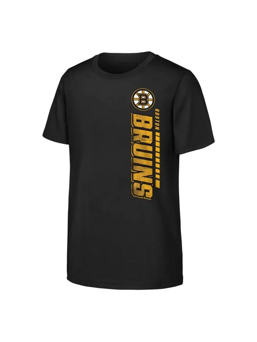 Outerstuff Футболка с символикой Boston Bruins для мальчиков и девочек — изображение 2 из 3, черный