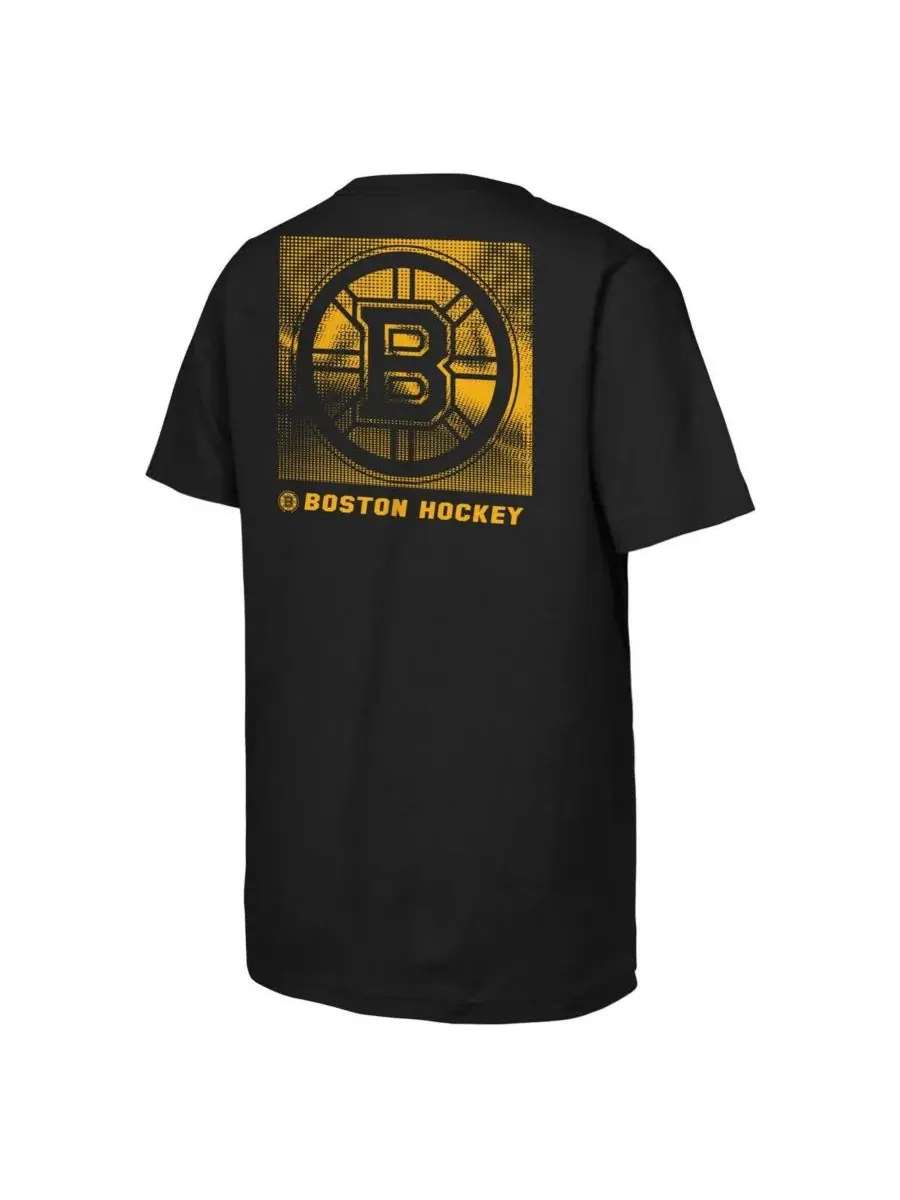 Outerstuff Футболка с символикой Boston Bruins для мальчиков и девочек — изображение 3 из 3, черный