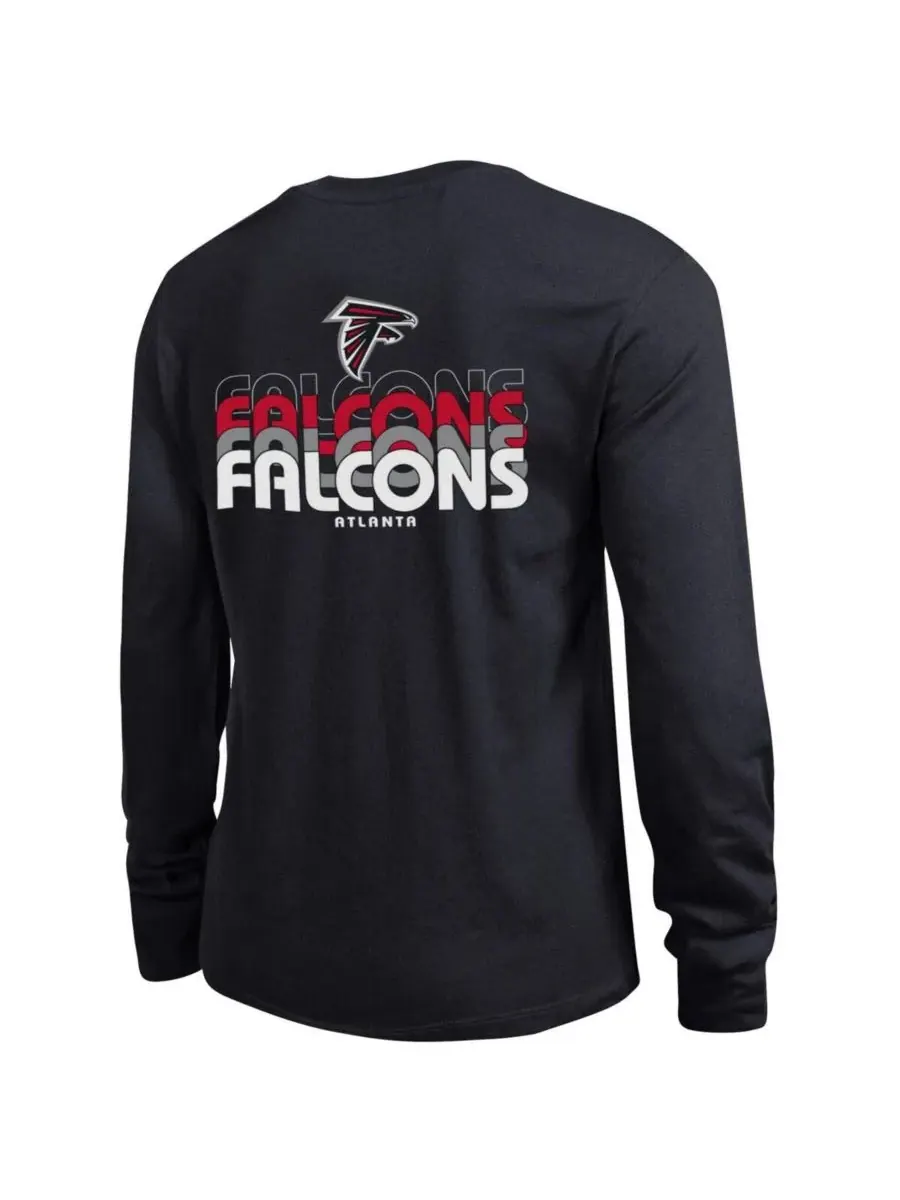 Champion Женская черная футболка с длинными рукавами Atlanta Falcons Core — изображение 2 из 3, черный