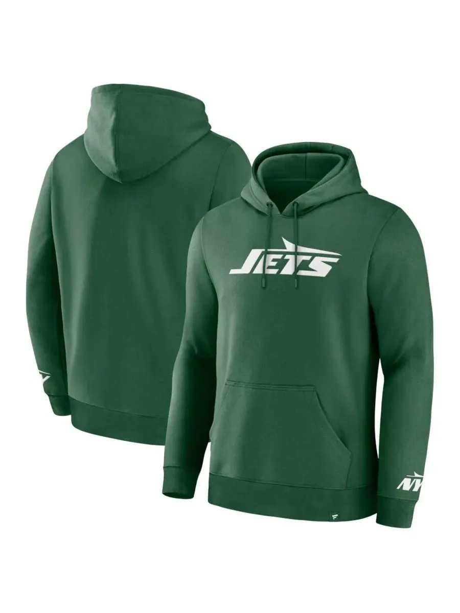 Fanatics Мужская зеленая флисовая толстовка с капюшоном New York Jets Legacy