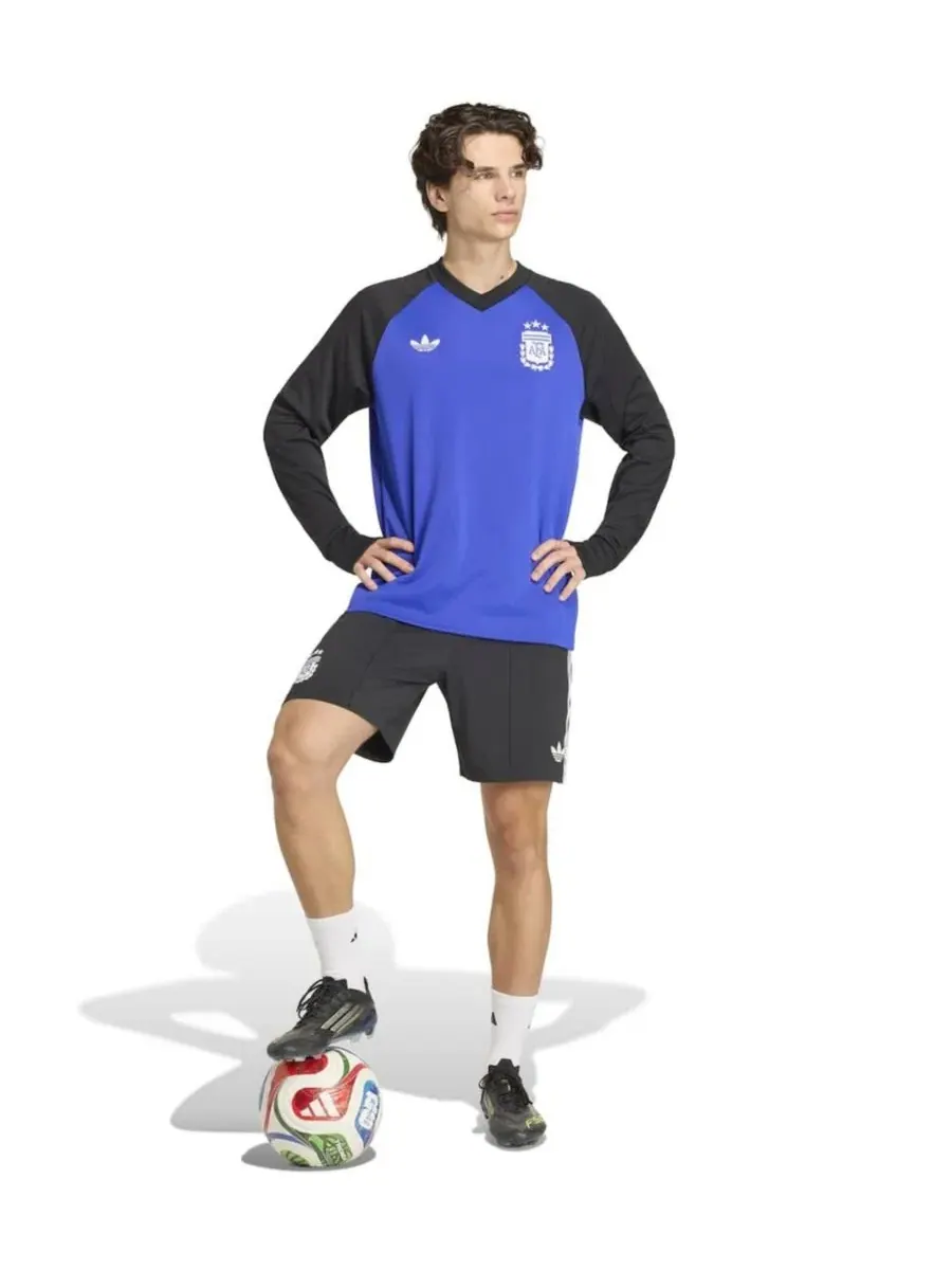 Футболка с длинным рукавом Argentina National Team 2026 Pre-Match adidas — изображение 3 из 5, синий