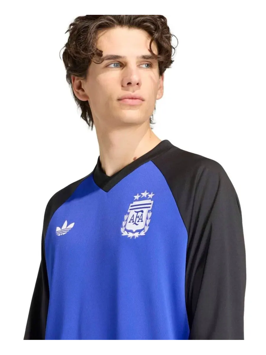 Футболка с длинным рукавом Argentina National Team 2026 Pre-Match adidas — изображение 4 из 5, синий