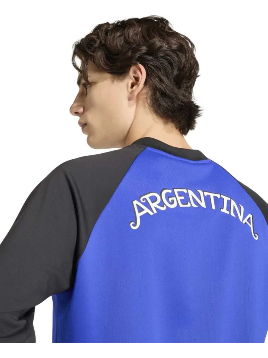 Футболка с длинным рукавом Argentina National Team 2026 Pre-Match adidas — изображение 5 из 5, синий
