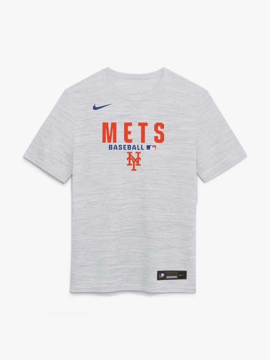Футболка Nike New York Mets Authentic Collection Velocity Dri-FIT — изображение 2 из 5, белый