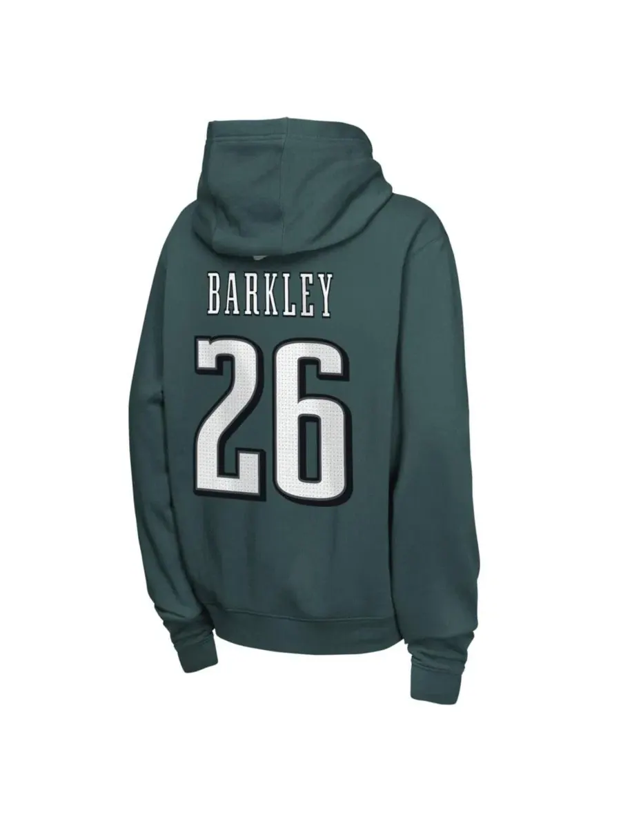Худи с капюшоном, с принтом, Saquon Barkley Nike — изображение 3 из 3, зеленый