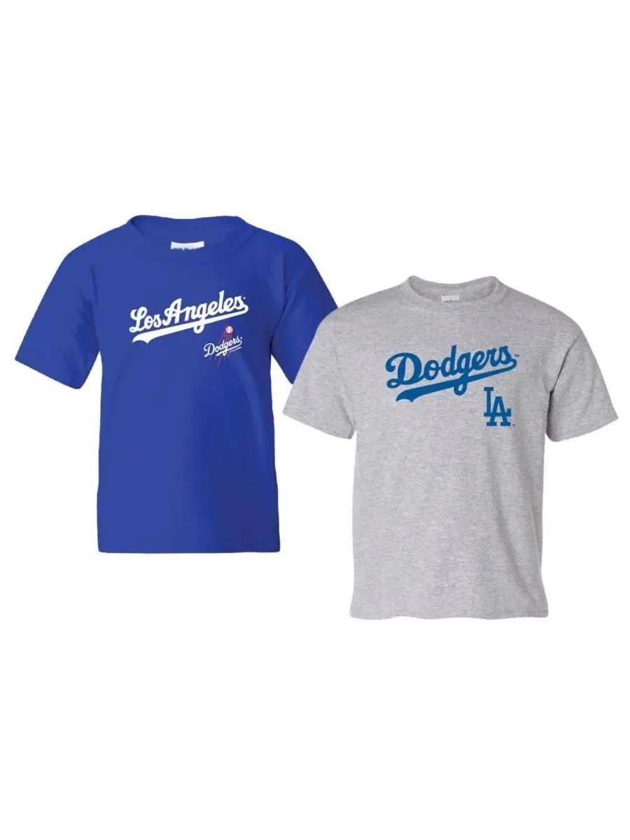 Комплект футболок с коротким рукавом Los Angeles Dodgers Cooperstown, 2 шт. Soft As A Grape