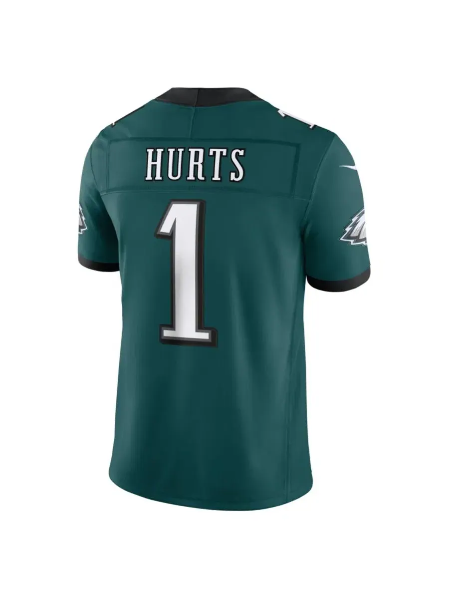 Мужская футболка с длинным рукавом Jalen Hurts Midnight Green Philadelphia Eagles Vapor F.U.S.E — изображение 2 из 3, зеленый