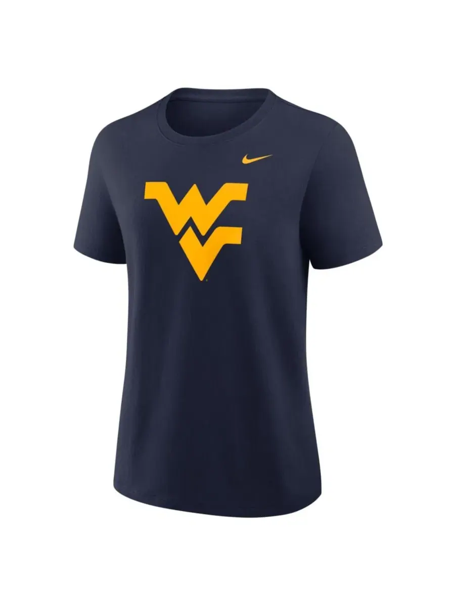 Футболка с принтом West Virginia Mountaineers Nike — изображение 2 из 3, темно-синий