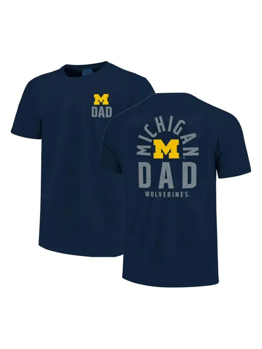 Футболка с длинным рукавом, с принтом, Michigan Wolverines Image One