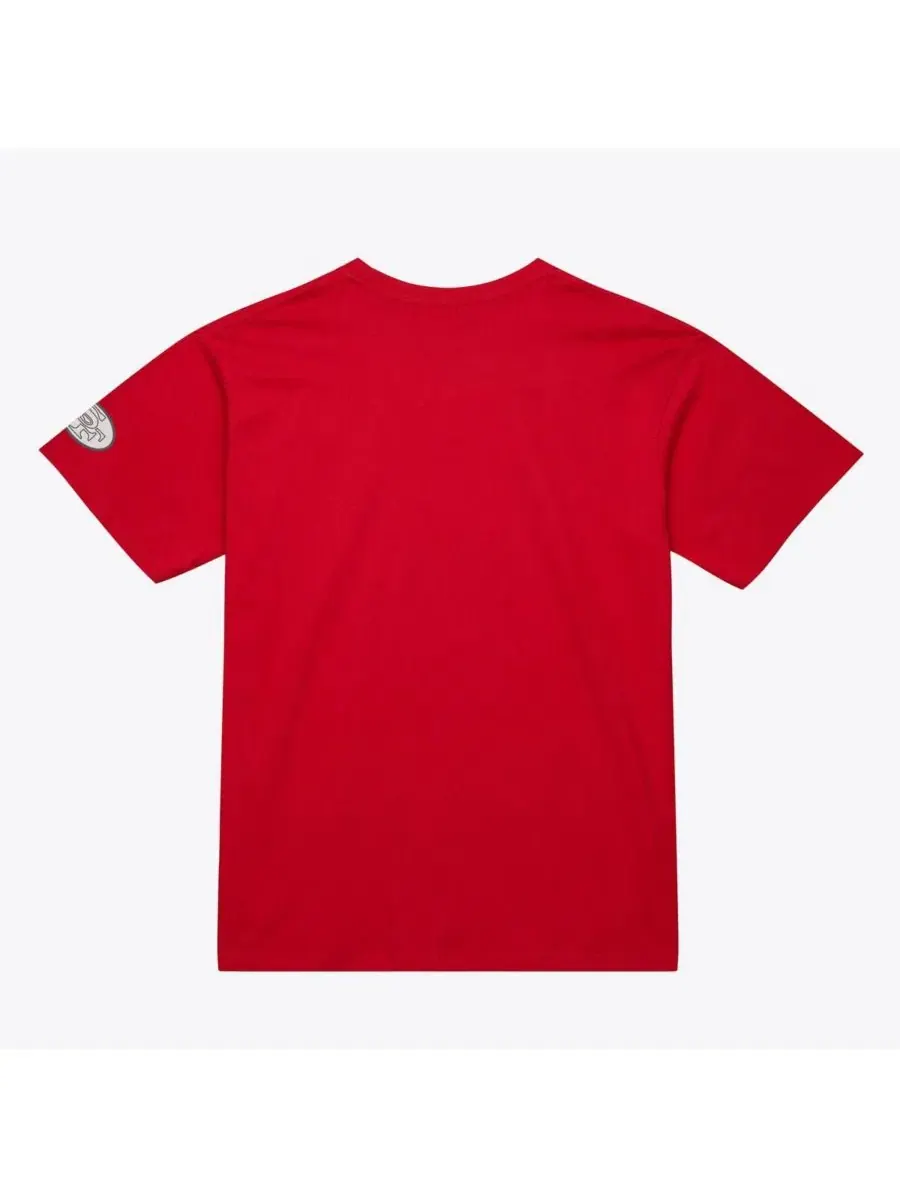 Футболка с коротким рукавом с принтом Head Coach Classic Mitchell & Ness — изображение 2 из 2, алый