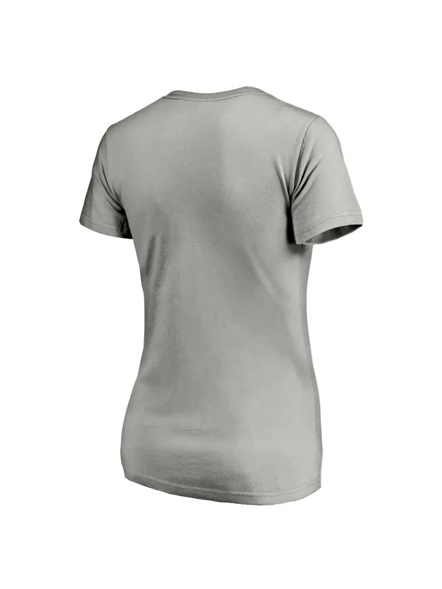 Футболка с V-образным вырезом Gray Logo Athletic — изображение 3 из 3, серый