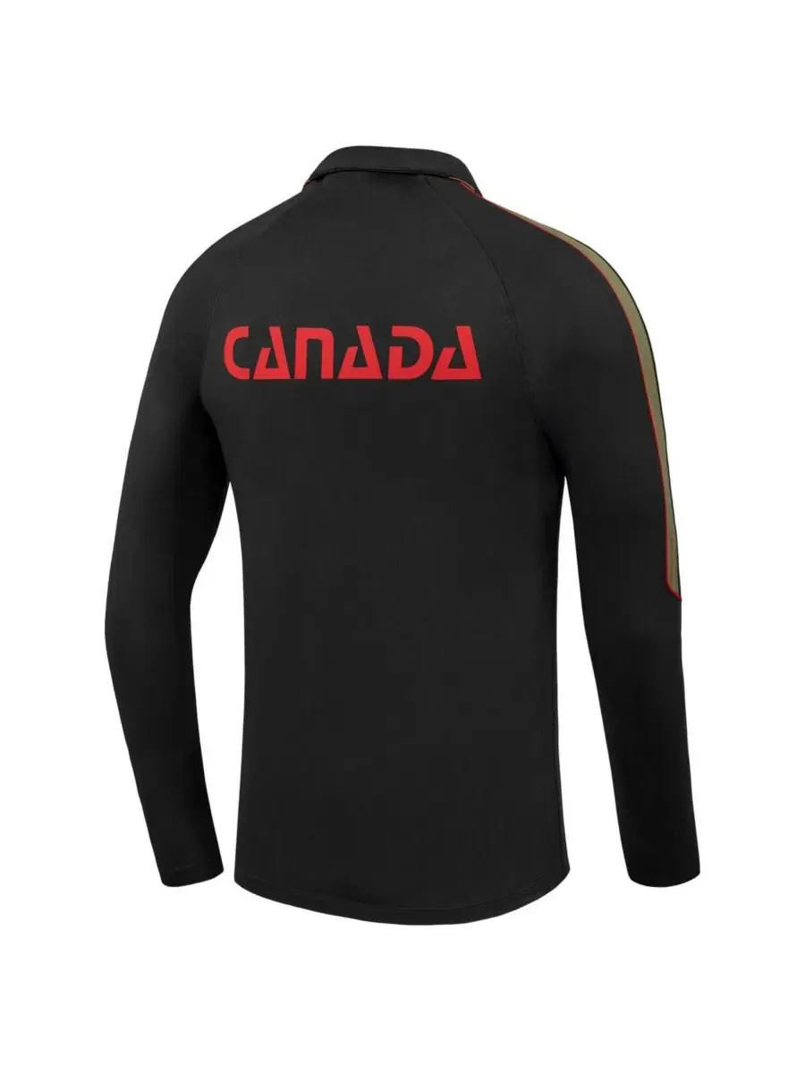 Свитшот мужской с длинным рукавом Nike Canada Soccer 2026 Strike Drill Top — изображение 3 из 3, черный