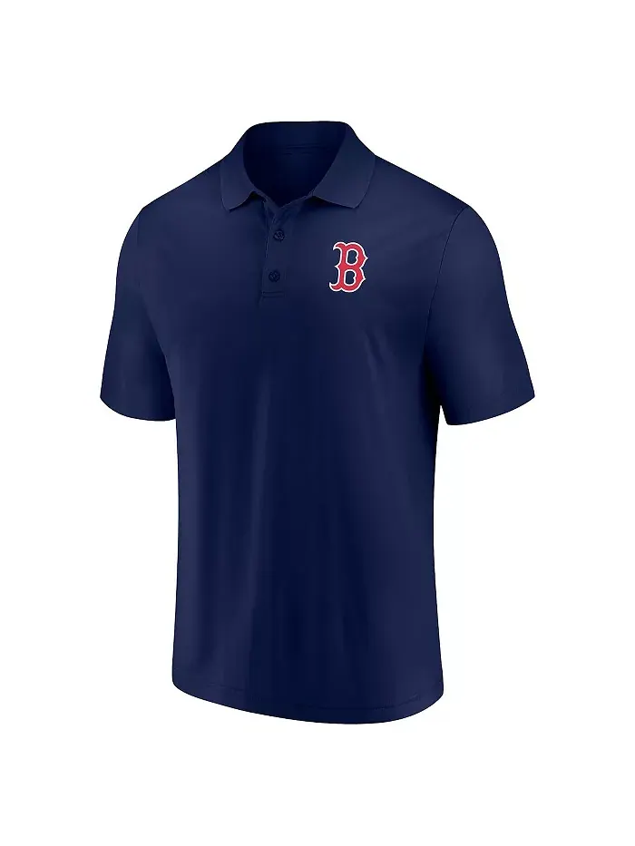 Мужская поло с основным логотипом Boston Red Sox в синем цвете Fanatics — изображение 2 из 3