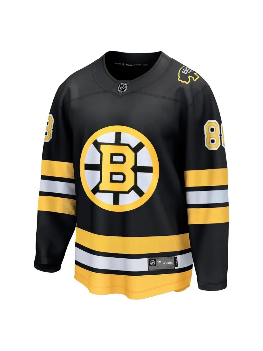 Fanatics Мужская черная домашняя футболка David Pasternak Boston Bruins Breakaway Player Jersey — изображение 2 из 3, черный