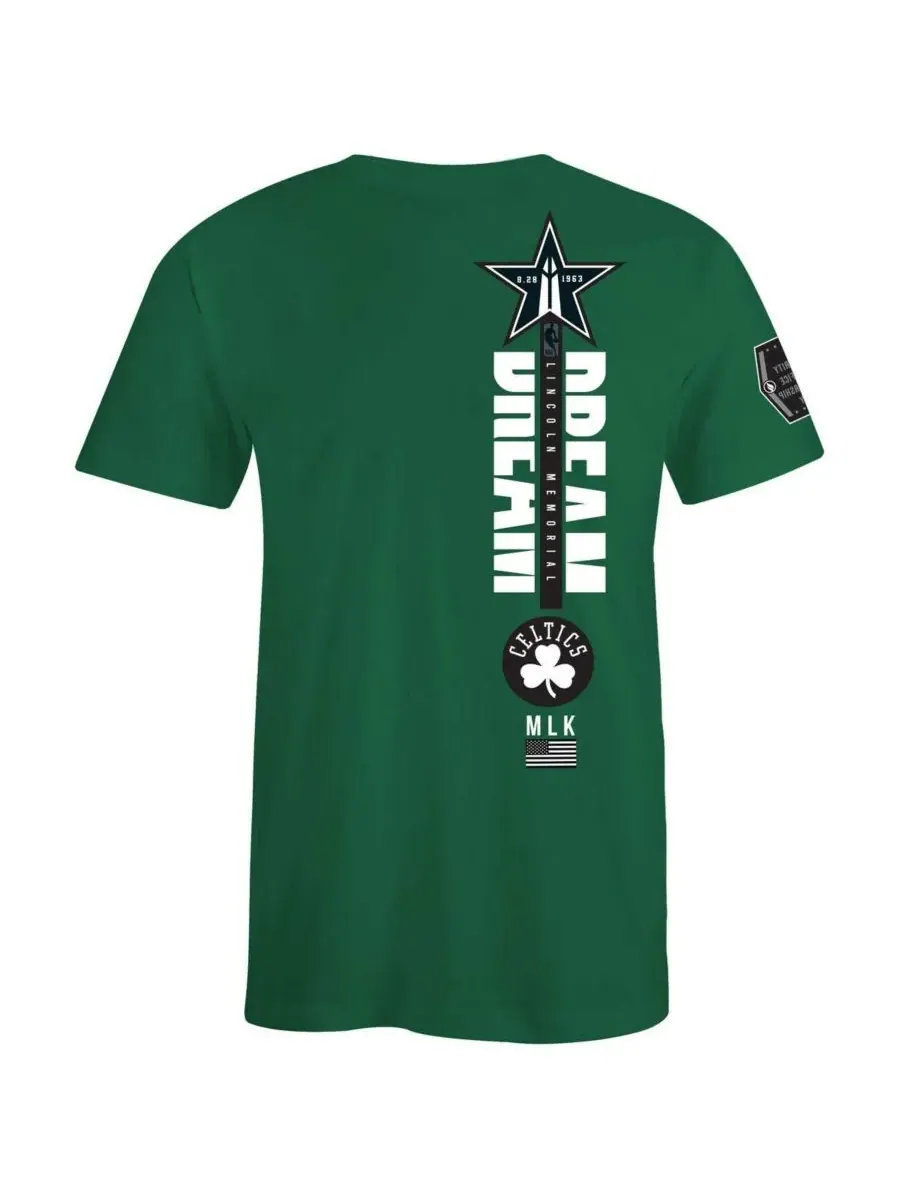 FISLL Мужская и женская футболка Boston Celtics из коллекции — изображение 2 из 3, зеленый