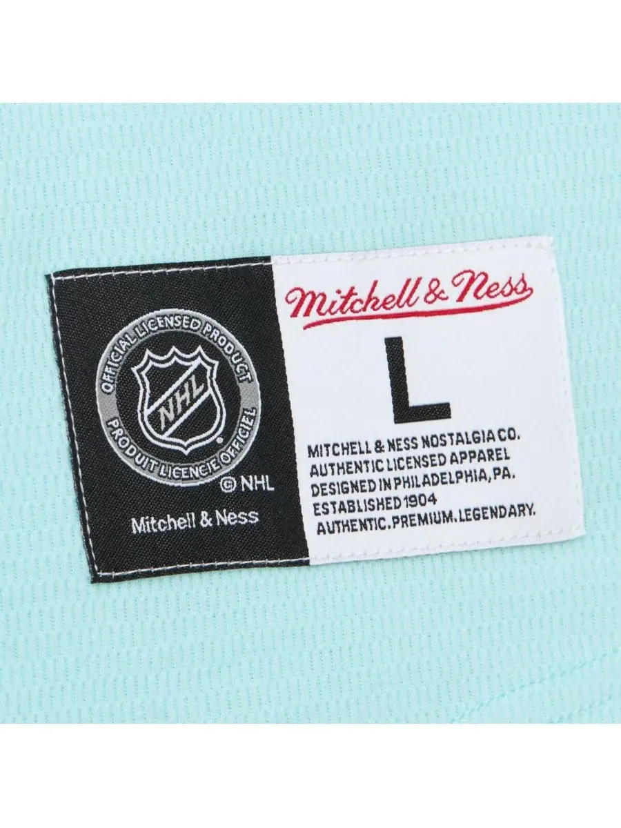 Mitchell & Ness Мужская светло-голубая термофутболка с длинными рукавами Seattle Kraken — изображение 2 из 4, светлый синий