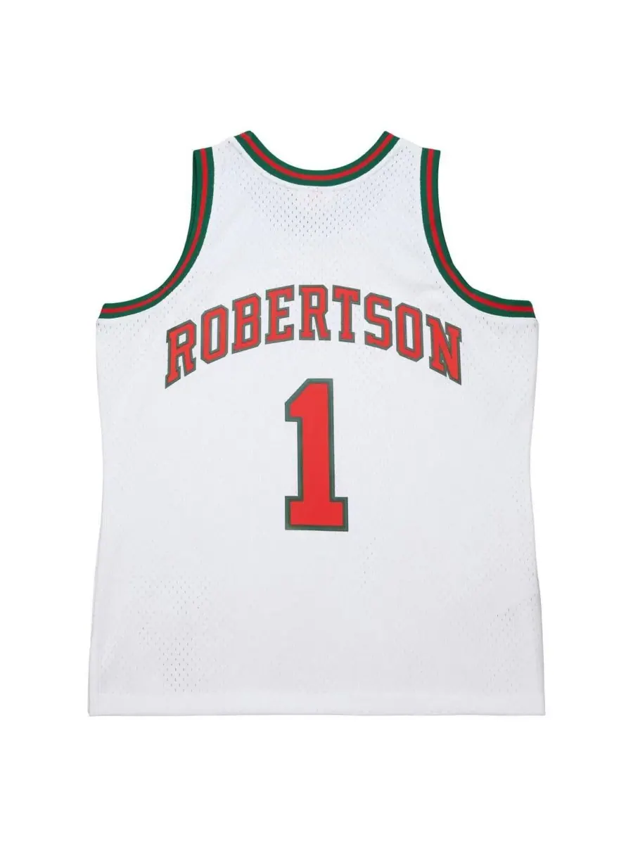 Mitchell & Ness Мужская белая майка Оскара Робертсона "Милуоки Бакс" сезона 1971-72 (Swingman) — изображение 3 из 4, белый